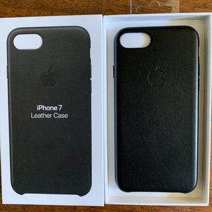 iPhone 7 Leather Case - Black